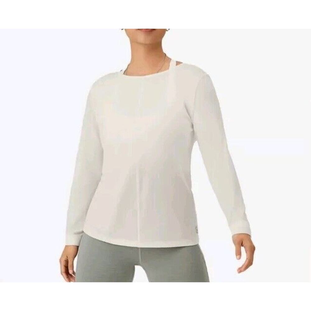 allbirds Natural Flow Studio Shirt Women’s Large Long Sleeve NWT $68 Blizzard
